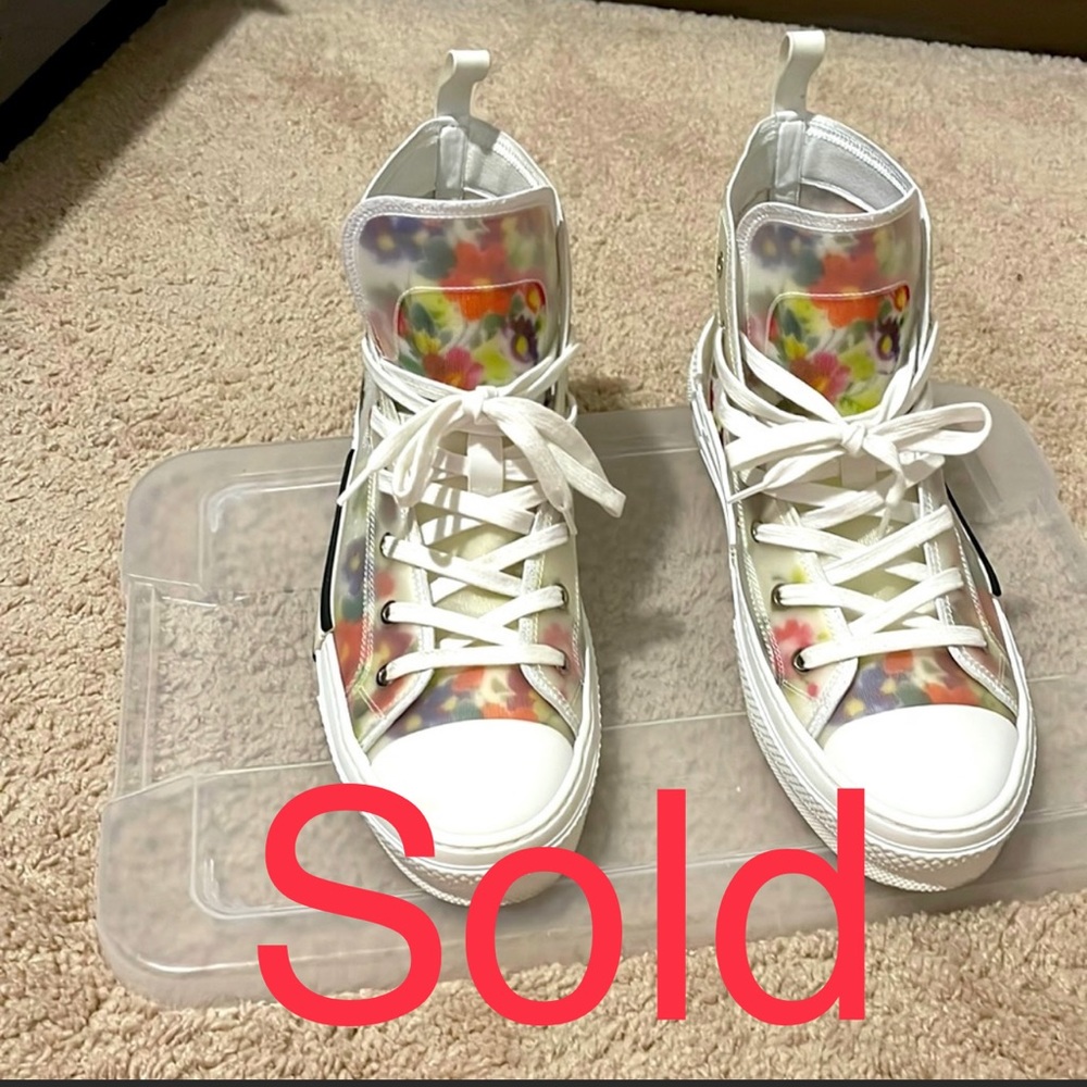 💯 Authentic Dior B23 High “Flowers” 👟 Mens